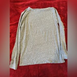 Solid Grey boys long sleeve shirt